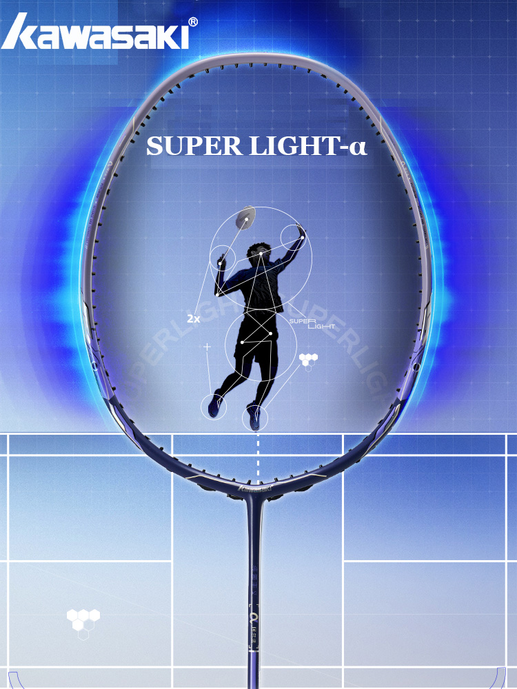 Badminton Yonex Nanoflare - Raqueta de bádminton Kawasaki 6U súper