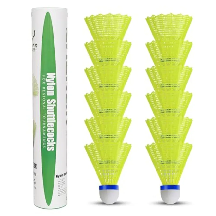 Volantes de bádminton de pluma - Nylon Shuttlecock 12 reseña y precio